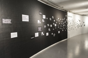 IN_DEPENDENCE, wall installation at Kaaitheater, Brussels, BE